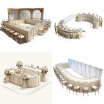 **A u-shaped head table for a wedding on a transparent background. Just the plain table with ivory linen. No additional accents or decor.** - <@1142647258903498813> (fast)
-# Create, explore, and organize on [midjourney.com](<https://midjourney.com/imagine?from_discord=1>)