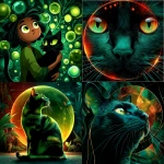 **green cat lunar eclipse Kyra Waljer style --s 250 --v 7.0 --p aaggwyf** - <@804921100534153246> (relaxed)