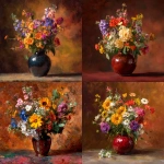 **A bouquet of wild Texan flowers in a glossy vase, warm color scheme background, painting style reminiscent of Ilya Repin.** - <@397396364566462464> (fast)
-# Create, explore, and organize on [midjourney.com](<https://midjourney.com/imagine?from_discord=1>)