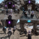 **The crew is fighting into the lavender dungeon --chaos 30 --ar 5:6 --raw --sref <https://s.mj.run/aaE1hvCi4JY> --profile snkbdum --stylize 500 --v 7.0** - Remix (Strong) by <@161240424890105856> (relaxed)