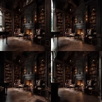 **a photo realistic study/library backdrop with deep mahogony wood and a fireplace. high detail, dramatic contrast. --ar 4:3** - Zoom Out by <@438336287502630916> (fast)
-# Create, explore, and organize on [midjourney.com](<https://midjourney.com/imagine?from_discord=1>)