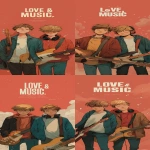 **an original cover art for my song "Love and Music" it's about two teenage males growing up, however, we were happy because we had each other (love) and we always made music together (music) --ar 11:27** - Variations (Strong) by <@409716268476923920> (fast)