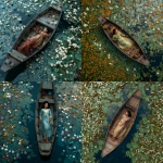 **40 year old Southeast Asian woman laying on a wooden boat floating on a lily filled river** - <@1426411988254199929> (fast)
-# Create, explore, and organize on [midjourney.com](<https://midjourney.com/imagine?from_discord=1>)