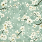 **beautiful japanese washi paper pattern, sage green, mint green, ivory, pale yellow colors, cute and elegant, small repeating motifs, sakura flowers, plum blossoms, camask pattern, gentle watercolor texture, traditional japanese aesthetics, seamless pattern, flat design, high detail, soft lighting, harmonious color palette, kawaii, printable paper, scrapbook paper, digital paper, no text, no letters, no frame, no border photorealistic, realistic texture, 3d, harsh shadows, strong contrast, dark colors, noisy, grainy, messy, cluttered, big objects, large motifs, random layout, uneven pattern, ugly, distorted, text, letters, logo, watermark --v 6.0 --raw** - Image #1 <@1445256660280017007>