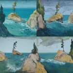 **<https://s.mj.run/pPytsLEIUl0> an image of georgian bay frothy water crashes onto the shore of a rock island with a single wind blown pine tree, paint mixed with streaks, muted and abstract forms --ar 3:2** - <@999895176619237436> (fast)
-# Create, explore, and organize on [midjourney.com](<https://midjourney.com/imagine?from_discord=1>)