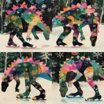 **Ice skating diplodocus, snowflakes and ice --ar 4:5 --niji 6 --p 1ko4kyo --raw --sref 1999999999 1999999991 416557976 2252558232 698008135 1078492728 2187294478 217414415 416417418 7337 80085 696969 47 73 97 100 --sv 4** - Variations (Strong) by <@948741381743083580> (fast)