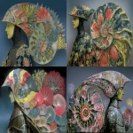 **ammonite amanita I'm a knight, I'm a knitter. --ar 3:2 --v 7.0 --stylize 150 --p cpwzgv3 jslpp5x qgxnj3w 6as21hr size94i** - Variations (Strong) by <@1071135204846096475> (fast)
