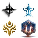 **simplistic majestic iridium logo on a white background --q 2 --s 750 --v 7.0** - <@1045223853271568434> (fast)