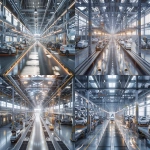 **A vast industrial-scale car factory labeled ‘USED CAR FACTORY’, with conveyor belts moving second-hand cars through inspection, polishing, and reconditioning stations. Rows of used vehicles at different stages of processing some slightly worn, others freshly restored. The building is huge, realistic, and non-futuristic reminiscent of a car manufacturing plant but adapted for used vehicles. Subtle humour in the concept, but rendered photorealistically with cinematic lighting, dust and atmosphere. Exterior view through wide-angle lens showing trucks arriving with old cars and others leaving polished. High detail, realistic scale, 16:9 composition, cinematic realism, soft daylight, dramatic perspective, --ar 16:9 --v 6.0 --raw** - Variations (Strong) by <@1098201299582988349> (fast)