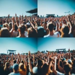 **wide angle sports crowd standing and cheering, shot from behind , day time, summer vibrant feeling, realism, Camera: DSLR - Canon EOS 5D Mark IV. Lens: Canon EF 24-70mm f/2.8L II USM** - Variations (Strong) by <@1252403463975866382> (fast)