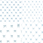 **seamless pattern, delicate pale blue bows arranged in a diamond lattice on white background, soft girly, elegant, minimal, seamless repeat, no text --tile** - <@437878260013989888> (relaxed)