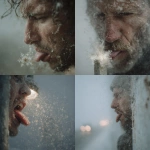 **close-up surreal photography of a man's tongue stuck to a frozen street light pole, snowflake macrophotography landing on his stuck tongue and ❄️ on his fake, minimalist art --v 7.0 --s 750 --p 3yk8su5** - <@1077492926550134864> (fast)