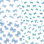 **seamless pattern, large pastel blue bows scattered on clean white background, sweet and cute, girly scrapbook style, seamless repeat, no text --tile** - <@437878260013989888> (relaxed)
-# Create, explore, and organize on [midjourney.com](<https://midjourney.com/imagine?from_discord=1>)