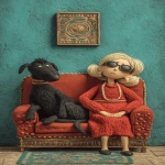 **a dog therapist given advice catastrophic cat lady laying on the couch claymation --ar 3:5 --s 250 --v 7.0** - Image #2 <@974789918188535848>