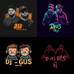 **an only text logo for two DJs, "Dj GUS and Rm Dj" --v 6.1** - <@699706172105556009> (fast)
-# Create, explore, and organize on [midjourney.com](<https://midjourney.com/imagine?from_discord=1>)
