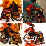 **graffiti motorized wheelchair and disability accessible fashion design sketch --ar 3:4 --niji 6 --p 9h3xora --raw** - <@948741381743083580> (relaxed)