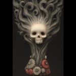 **surrealist xiphoid bone opalized wood abstract --chaos 100 --sref 4945303416 301077596 --stylize 1000 --p ld1lwhb** - Image #2 <@1057110090387296366>