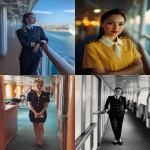 **iPhone photo of a woman in a cruise ship crew uniform, 25 years old, beautiful, full-length --ar 3:4 --s 50 --raw --v 7.0** - <@1264344222698307735> (fast, stealth)