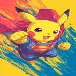 **anime style, pikachu with a superman outfix in saving pose --ar 9:16** - Image #2 <@796976984467046420>