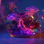 **cosmography fluorescent jelly --ar 4:5 --p ni2hmth** - Image #1 <@948741381743083580>