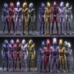 **<https://s.mj.run/B3rq_IakXiw> xenomorph power rangers group photo wearing spandex outfits resembling the classic power rangers, red, and contrasting blue, and contrasting yellow, and contrasting lavender, and contrasting green, bright colored spandex outfits, xenomorph anatomy, xenomorph heads --ar 3:2 --sref <https://s.mj.run/AjjO8sE8Xo8> --sw 50 --iw 3 --v 7.0** - <@281826490209796096> (relaxed)