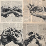 **A comic-style illustration of hands holding the end of a string, viewed from above, in black and white on a vintage newspaper ad with the text "H framework" - a 1950s print advertisement. --ar 52:53** - <@679760958868029589> (fast)
-# Create, explore, and organize on [midjourney.com](<https://midjourney.com/imagine?from_discord=1>)