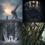 **Intriguing and enigmatic cinematic atmosphere, clear image, surrealism, splinter, hdr, highly detailed, style raw --p zhav629 --chaos 10 --exp 10 --s 5 --ar 3:2 --v 7.0** - <@1008993788670263326> (fast)