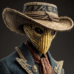 **Tenebrous Beetlejuice corn on the cob Face mask of corn cowboy --s 250 --v 7.0** - Image #3 <@974789918188535848>