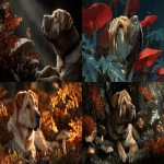 **a brave and triumphant shar-pei dog, ammonite amanita, autumn colors --ar 16:9 --s 750 --v 7.0** - <@1059982138138697728> (fast)