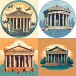 **vector illustration of the ancient Greek pantheon --s 250 --v 5.1** - <@1086316614535872542> (fast)