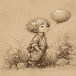 **children's book illustration, graphite pencils on sepia paper, pencil strokes, high quality, 32k, high resolution, ultra-high definition, high detail level --ar 35:53 --raw** - Image #3 <@1135636698060038216>