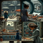 **Star Wars reimagined in the style of belle epoque ; background on the Enterprise’s Bridge ; in the style of cinematic style photography, photorealistic images, ray tracing, subsurface-scattering, realistic lighting, live action 3D rendering --v 7.0 --p 7u4x1qi --ar 3:5 --sref 3917538154 664 --sv 4** - <@1018138887199129620> (relaxed)