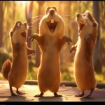 **A 3-view character turnaround of a cute and silly-looking anthropomorphic cartoon beaver, shown in front view, side view, and back view, with very soft and finely detailed fluffy fur, big round eyes with an innocent expression, a wide open-mouthed smile showing small teeth, chubby rounded body, short limbs, and a large flat tail in the back view. The lighting is warm and gentle, with consistent proportions, set on a beige background with horizontal guide lines, clean and high-resolution illustration --v 6.0 --ar 16:9 --sref <https://s.mj.run/SdG-GUEyRSw> --sw 100** - Upscaled (Creative) by <@568812885007007745> (fast)
-# Create, explore, and organize on [midjourney.com](<https://midjourney.com/imagine?from_discord=1>)