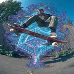 **&lt;https://s.mj.run/tO9hqiaRByg&gt; Holographic icon relics glow with incredible energy, prismatic cores, and kinetic emotional glow in this dynamic graffiti pop art poster. A spectacular Keith Haring painting is depicted on a graffiti wall, creating a hybrid wall collage. Holographic neon signs, graffiti ribbon clouds, sticker bomb icon clusters, and kinetic advertising orbs reflect and reverberate off reflective glass. Gorgeous decorative formations appear in vast landscapes, transporting you to a dream world filled with sea creatures intermingling with humans. Fractal psychedelic fantasy, Animatrix Zentangle illustration style. Dazzling beams scatter holographic light. Intricate geometric shapes, shining mirrors, and futuristic psychedelic locations. Vibrant holographic VFX, ultraviolet glow, aurora flares, fluorescent neon reflective beams, and prismatic reflections. Urban pop art x avant-garde poster x hyper-detail x optical neon illusion x holographic magazine cover x rhythm visual installation international advertisement-- chaos 90 --ar 5:7 --stylize 1000 --exp 100 --v 7.0 --p tmvzwwh --raw** - Image #1 &lt;@1039020526447894558&gt;