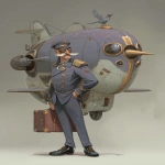 **an airshipcaptain named Mr. Dendrokinetic --ar 5:7 --v 7.0 --raw** - Image #3 <@1071135204846096475>