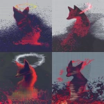 **A mythical fox made of fire, a halo of electricity floating above head, fireflies flying around background, inside of a mystical misty forest, embers in foreground, cinematic, bokeh effect, abstract, foxfire, contemporary --ar 3:4 --profile wsqg5pu --v 6.1** - Variations (Strong) by <@812948421366644747> (fast, stealth)