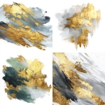 **Upscale image with watercolor, acrylic brush strokes, metallic gold. White background, extremely detailed, highest resolution** - <@1103816835914276934> (fast)