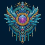 **create an emblem for a superhero team, they are called the Rift Guardians, representing portal jumper heroes who jump through portal rifts to protect the world --v 7.0** - Image #4 <@1078934788603392080>