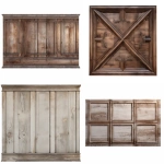 **Old, worn, decorative wood paneling, wainscoting, Victorian. 3d model on a white background --s 50 --v 5.2 --raw** - <@944665066429624330> (fast)