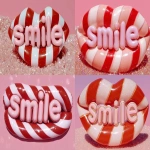 **Red and white striped toothpaste spelling "smile" --ar 5:3 --raw --sref 3856636652 --profile npyoir9 g14gtwo dq3odi1 zvhknpy bk3p5pt --s 200 --v 7.0** - Variations (Strong) by <@1209615304372658177> (fast)