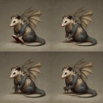 **a creature with an opossum mother and dragon father no child --v 7.0** - Variations (Region) by <@414172407717429259> (fast)