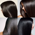 **close-up of straight, dark hair against a white background, a beauty editorial photograph. the hair is in the foreground, with product visible in the background. the hair roots are visible, and the hair is straight, parted to one side, with no bangs. the hair is shiny, long, sleek, and luxurious. --ar 46:61** - <@1176528279734329450> (fast)
-# Create, explore, and organize on [midjourney.com](<https://midjourney.com/imagine?from_discord=1>)