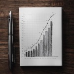 **simple fineliner sketch. a statistics chart of a boost in media numbers --v 7.0** - Upscaled by <@244061125812027393> (fast)
