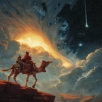 **Aladdin Set against a geomagnetic storm --ar 3:4** - Image #1 <@948741381743083580>