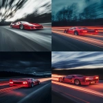 **long exposure waveform, the Ferrari F40 flew by at over 300 km/h on the The Nardò Ring test track --ar 4:5 --stylize 125 --v 6.1** - <@1192858827943583878> (relaxed)