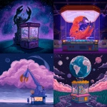 **The planet is giant claw machine, the great claw in the sky decides who goes and who stays --v 7.0 --p 8haqozs** - <@1249794844449312822> (relaxed)