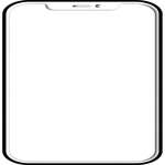 **<https://s.mj.run/4SwPxrbfK54> a simple, blank white screen for an iphone with rounded corners. a minimalistic, flat illustration with a white background, simple black outline, and simple shapes and lines. minimal detail, simple shading, and lineart. a minimalist design with no colors, textures, or shadows, just simple vector art and shapes on a white background. --ar 26:49 --s 50** - Image #2 <@1089976150400434317>