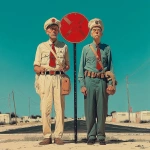 **Laurel and Hardy, halting sign of opalized wood with a cross. Dramatic fantasy poster in the style of Frank Frazetta --oref <https://s.mj.run/477S2eBxCEo>** - Image #3 <@639231094968942592>