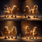 **two potato heads dancing** - Variations (Strong) by <@822485644420841472> (fast)