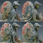 **ammonite amanita I'm a knight, I'm a knitter. --ar 3:2 --v 7.0 --stylize 150 --p cpwzgv3 jslpp5x qgxnj3w 6as21hr size94i** - Variations (Subtle) by <@1071135204846096475> (fast)